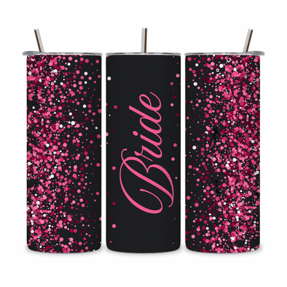 20 OZ Floral Bride Stainless Steel Tumblers