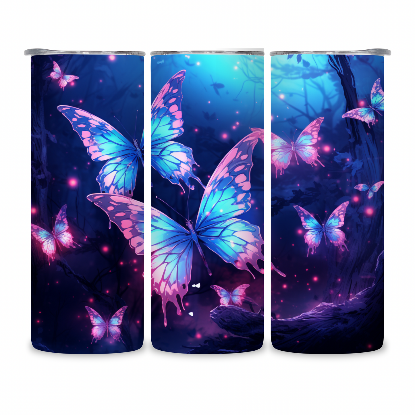 20 OZ Butterflies Stainless Steel Tumblers