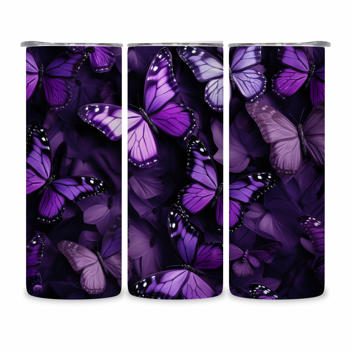 20 OZ Butterflies Stainless Steel Tumblers