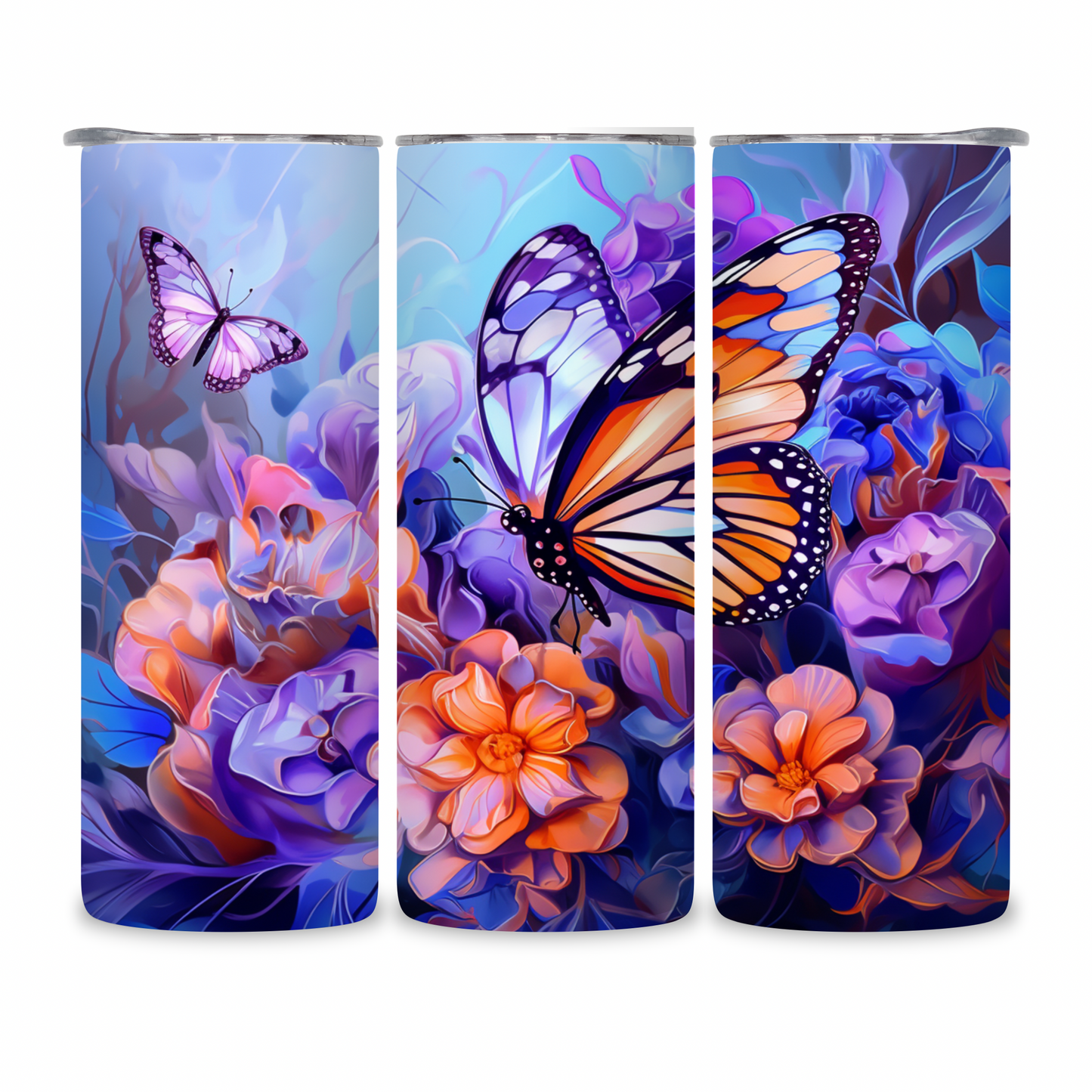 20 OZ Butterflies Stainless Steel Tumblers