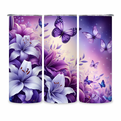 20 OZ Butterflies Stainless Steel Tumblers