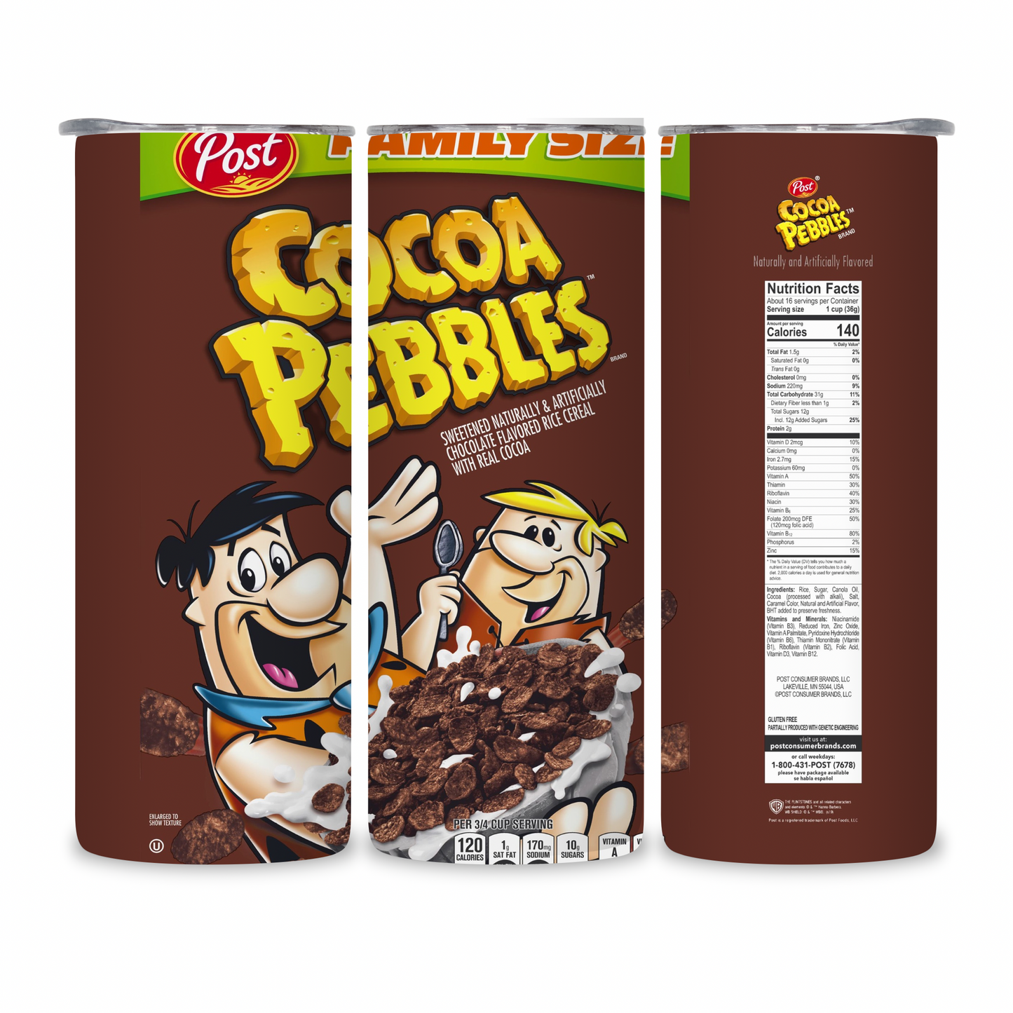 20 OZ Cereal Stainless Steel Tumblers