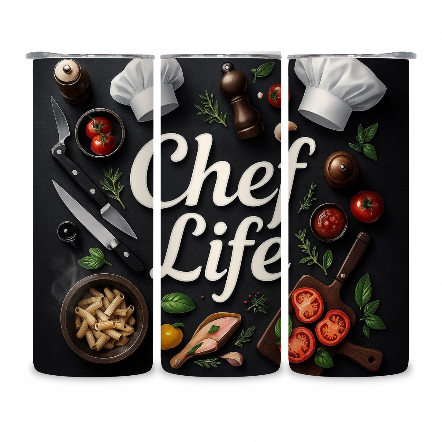20 OZ Chef Life Stainless Steel Tumblers