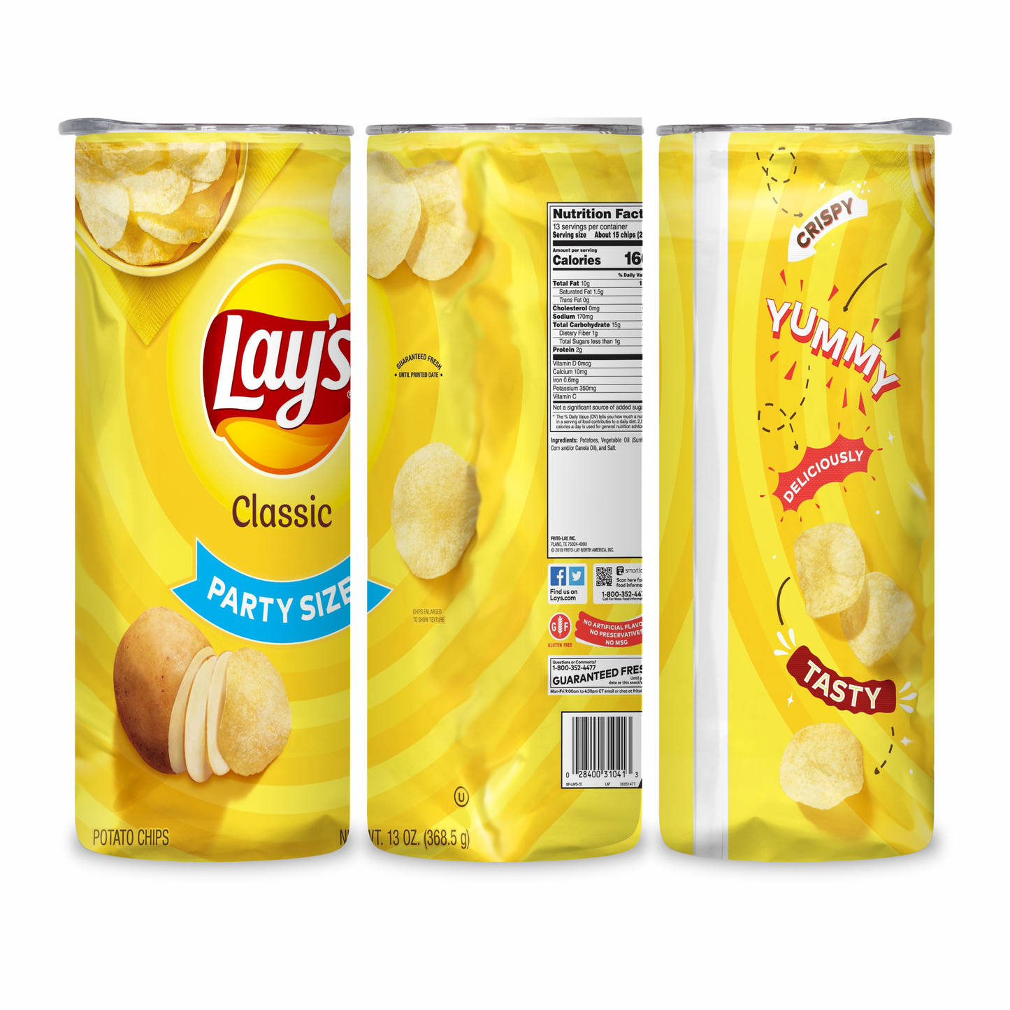 20 OZ Chips Stainless Steel Tumblers