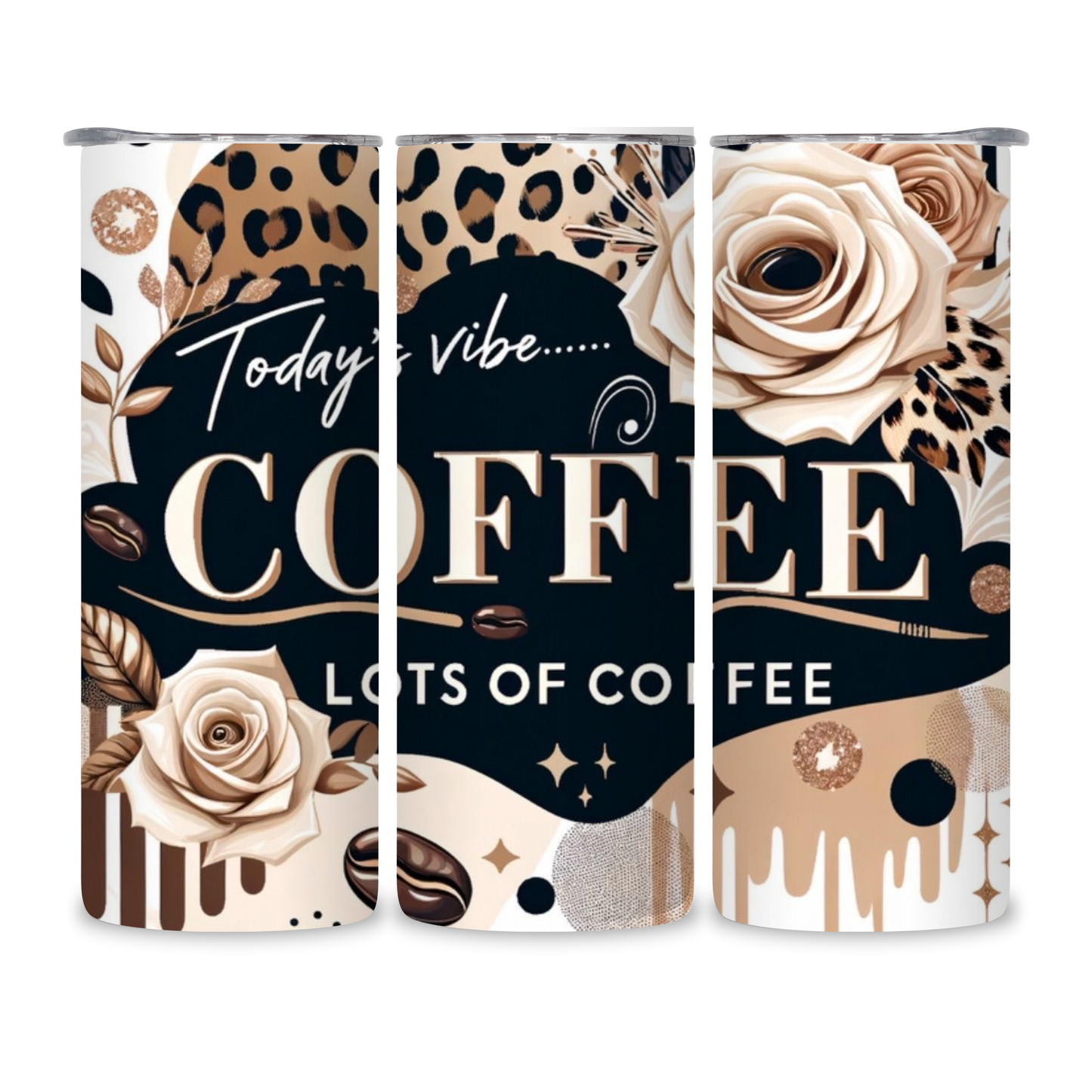20 OZ Coffee Design Stainless Steel Tumblers