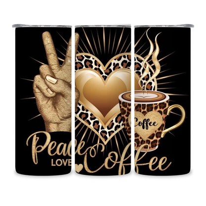 20 OZ Coffee Design Stainless Steel Tumblers