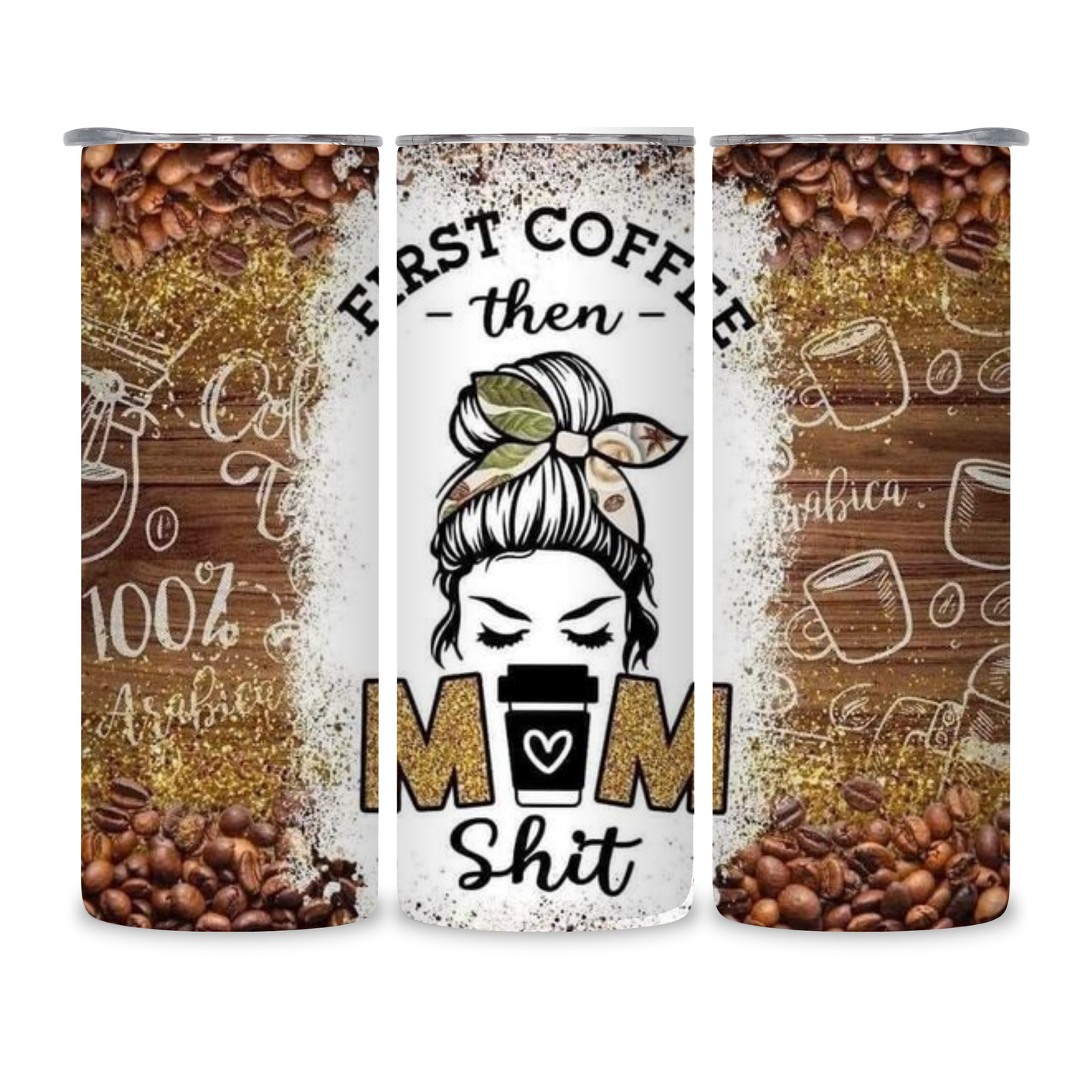 20 OZ Coffee Design Stainless Steel Tumblers