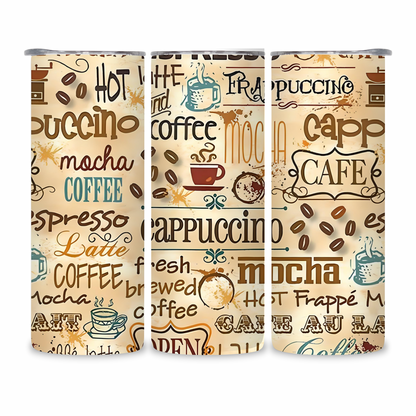 20 OZ Coffee Design Stainless Steel Tumblers
