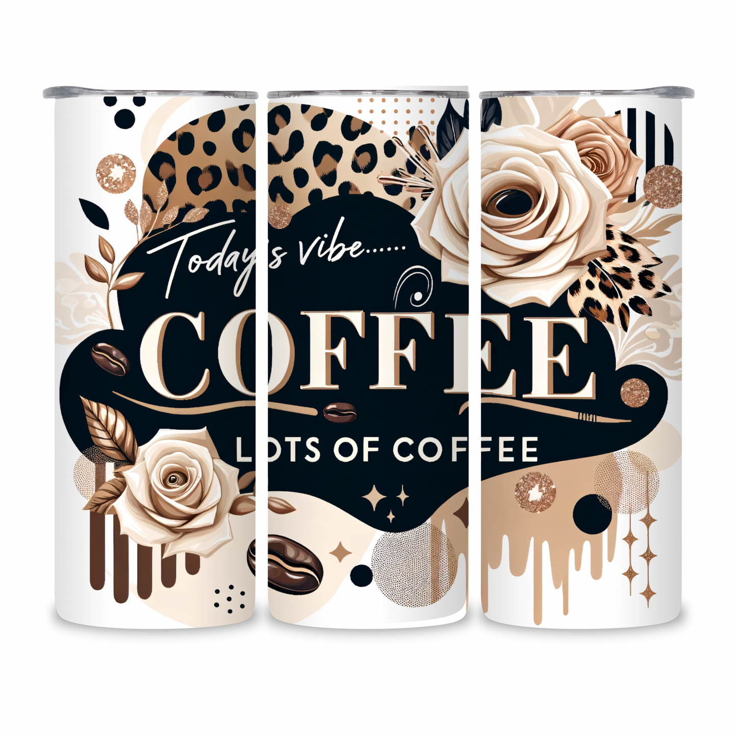 20 OZ Coffee Design Stainless Steel Tumblers