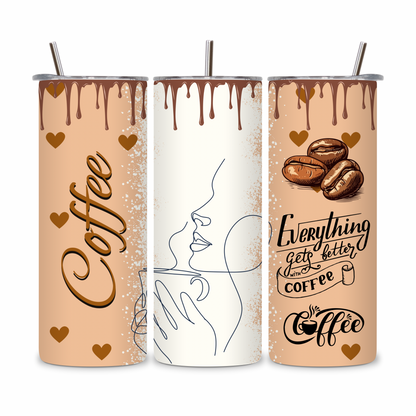 20 OZ Coffee Design Stainless Steel Tumblers