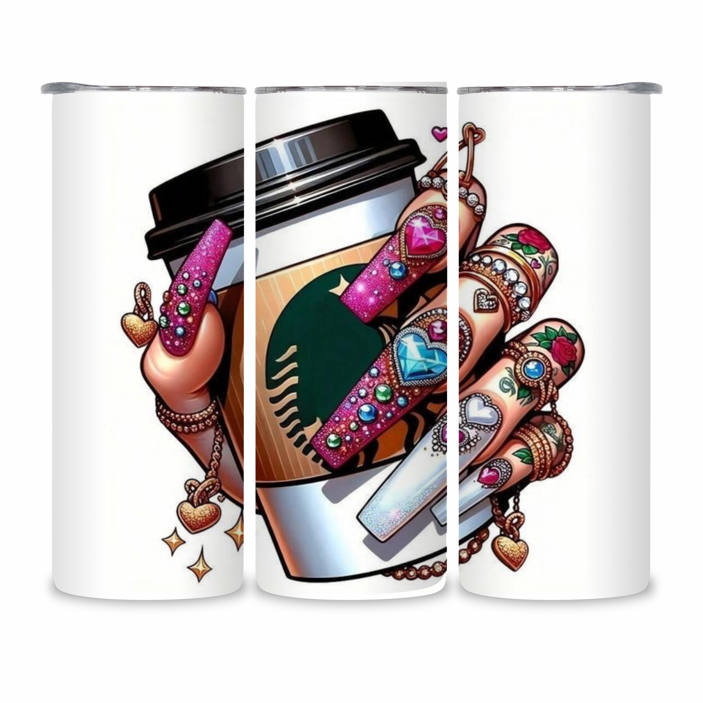 20 OZ Coffee Design Stainless Steel Tumblers