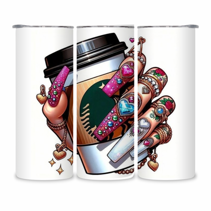 20 OZ Coffee Design Stainless Steel Tumblers