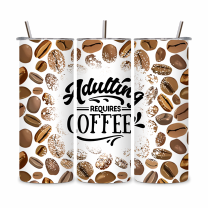 20 OZ Coffee Design Stainless Steel Tumblers