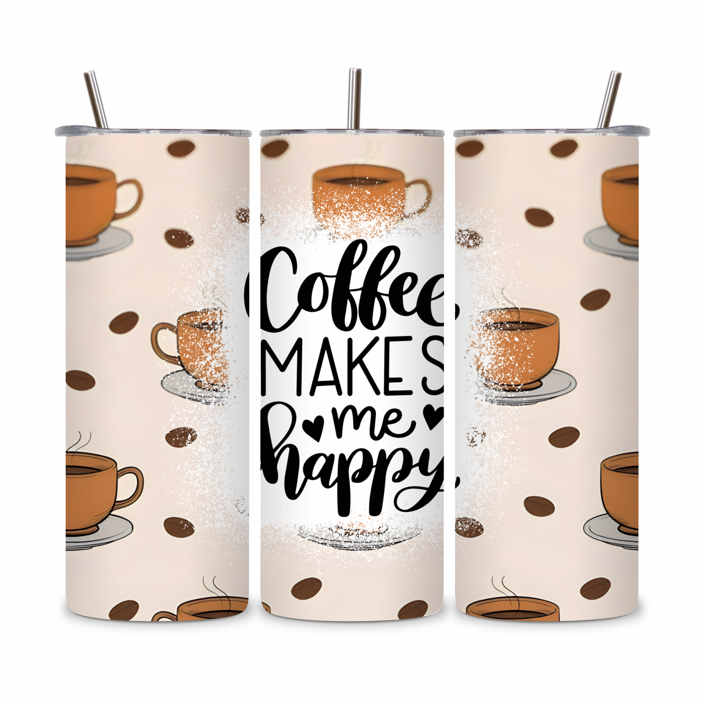 20 OZ Coffee Design Stainless Steel Tumblers