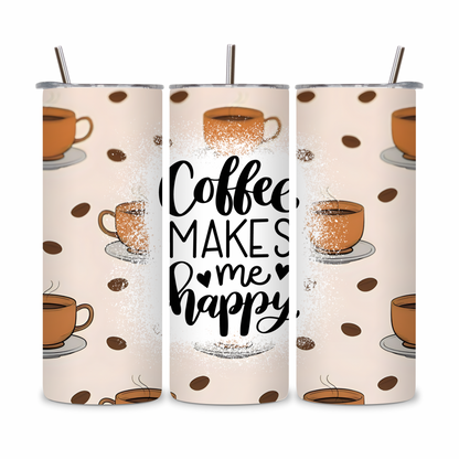 20 OZ Coffee Design Stainless Steel Tumblers