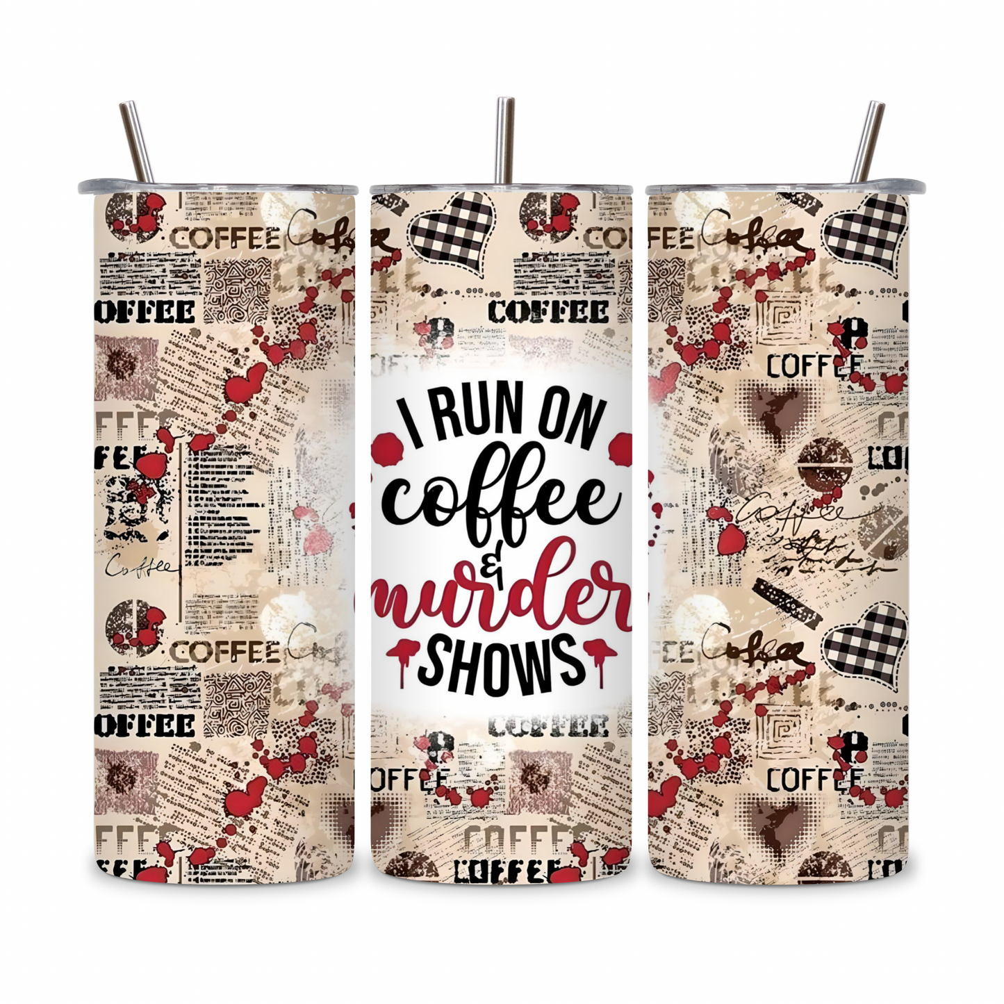 20 OZ Coffee Design Stainless Steel Tumblers