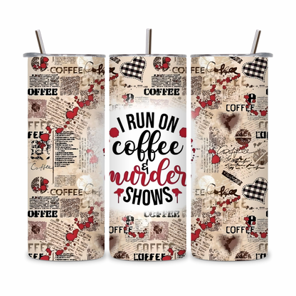 20 OZ Coffee Design Stainless Steel Tumblers