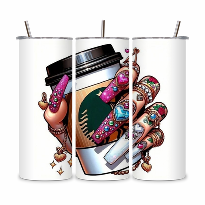 20 OZ Coffee Design Stainless Steel Tumblers