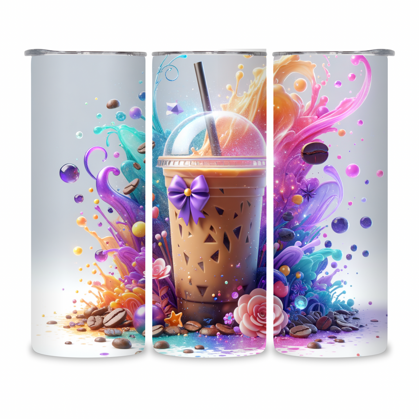 20 OZ Coffee Design Stainless Steel Tumblers