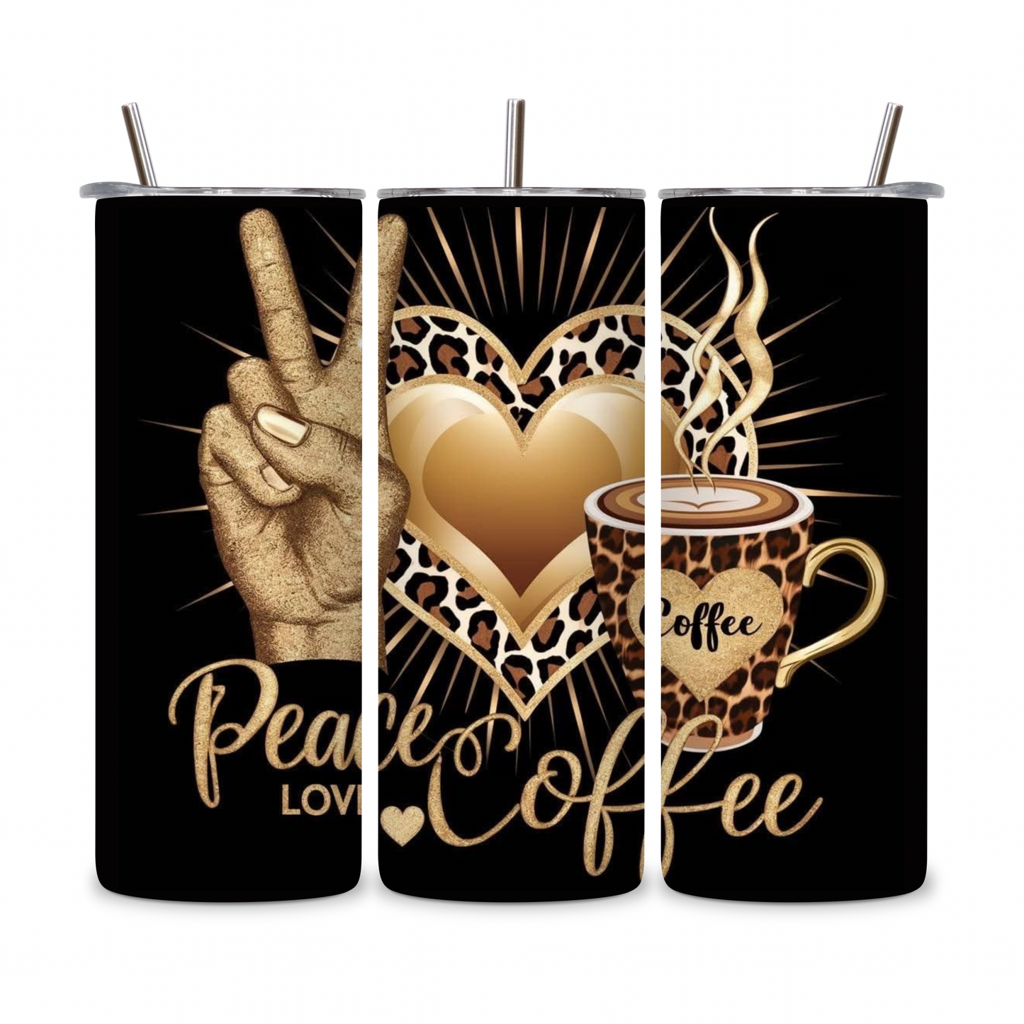 20 OZ Coffee Design Stainless Steel Tumblers