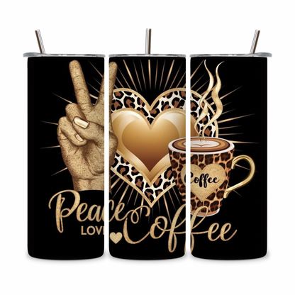 20 OZ Coffee Design Stainless Steel Tumblers