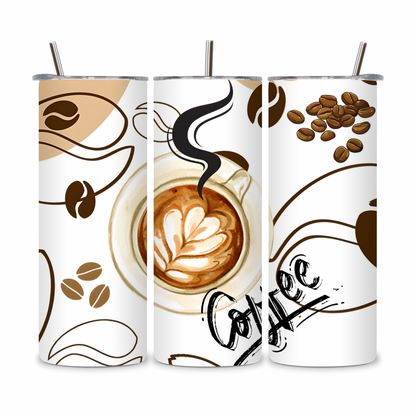 20 OZ Coffee Design Stainless Steel Tumblers