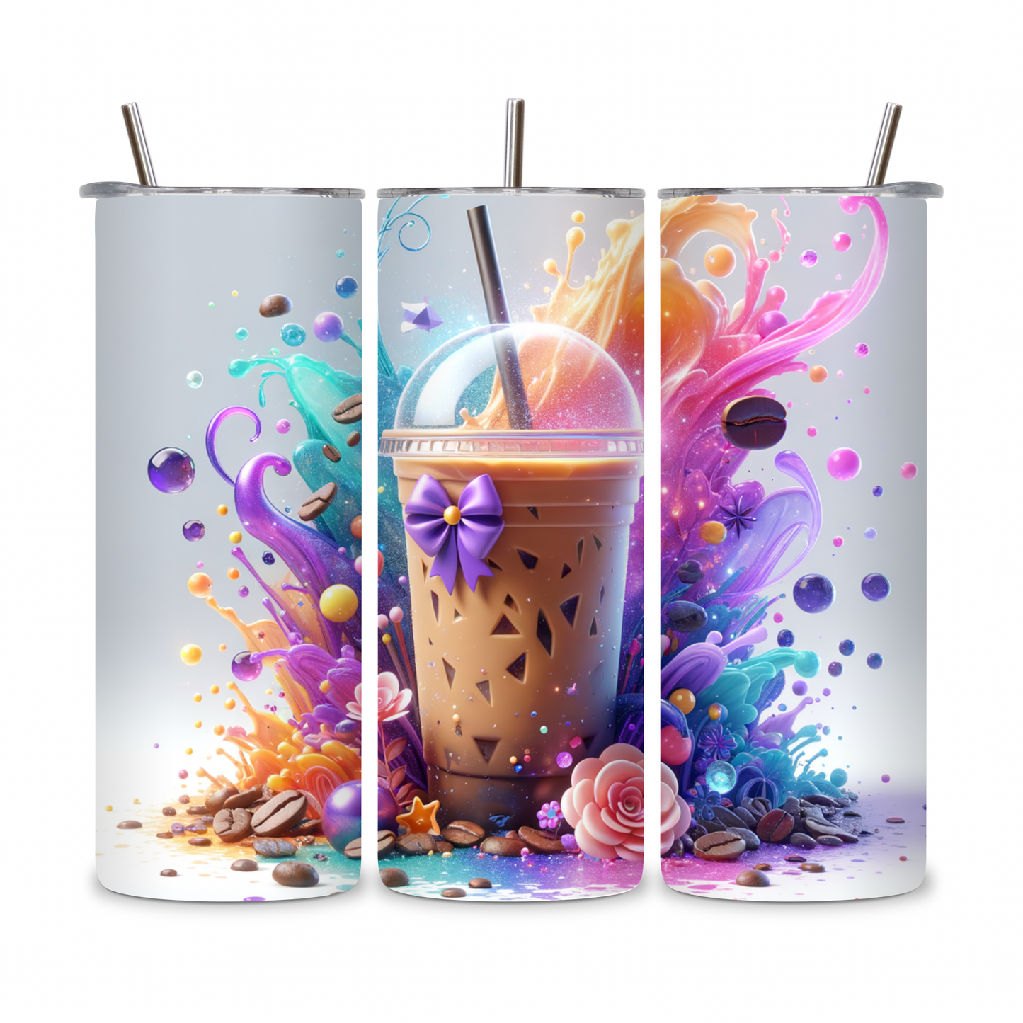 20 OZ Coffee Design Stainless Steel Tumblers