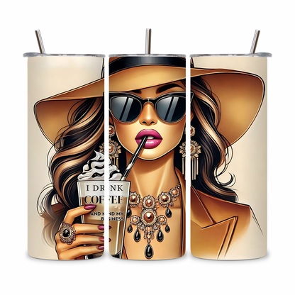 20 OZ Coffee Design Stainless Steel Tumblers