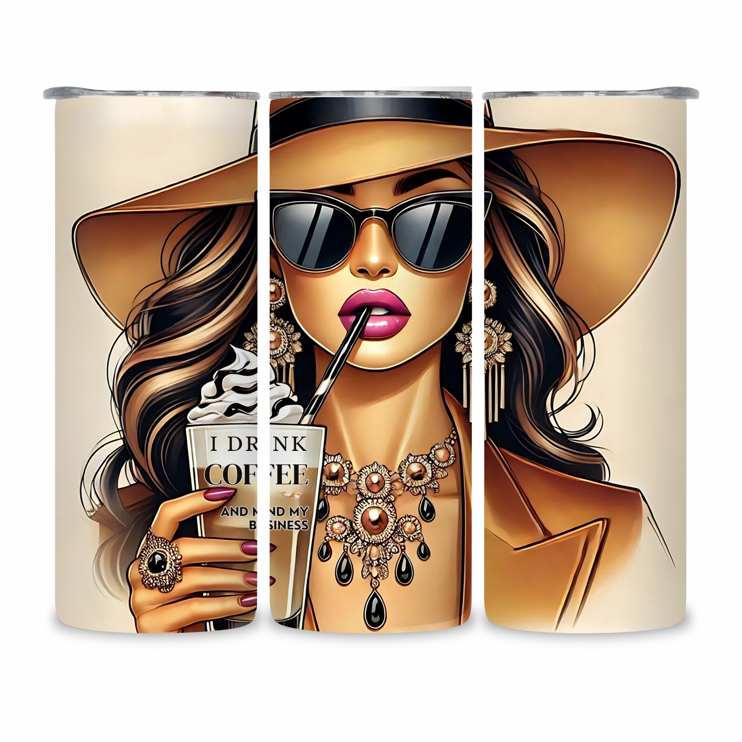 20 OZ Coffee Design Stainless Steel Tumblers