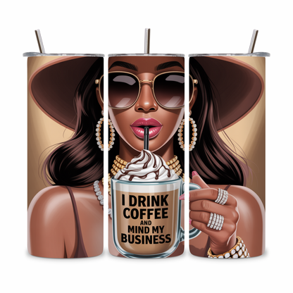 20 OZ Coffee Design Stainless Steel Tumblers