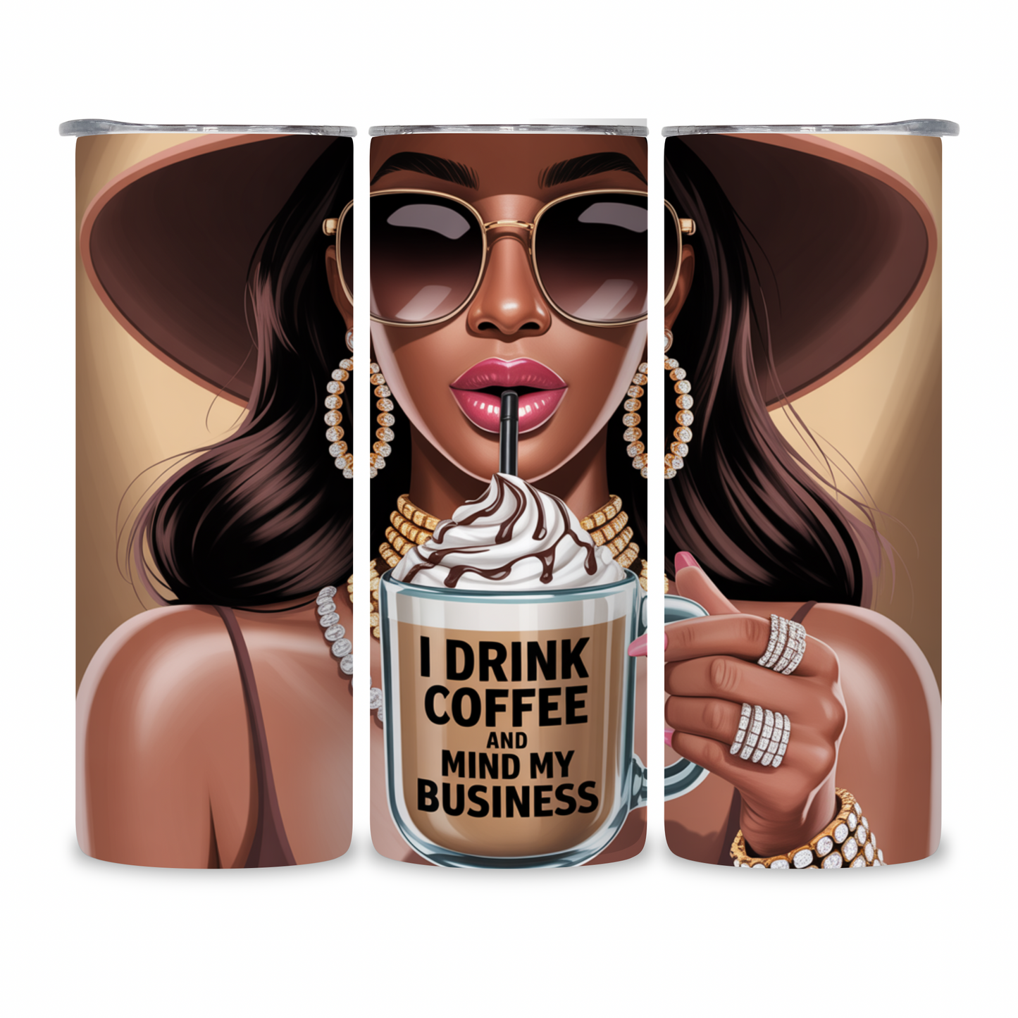20 OZ Coffee Design Stainless Steel Tumblers