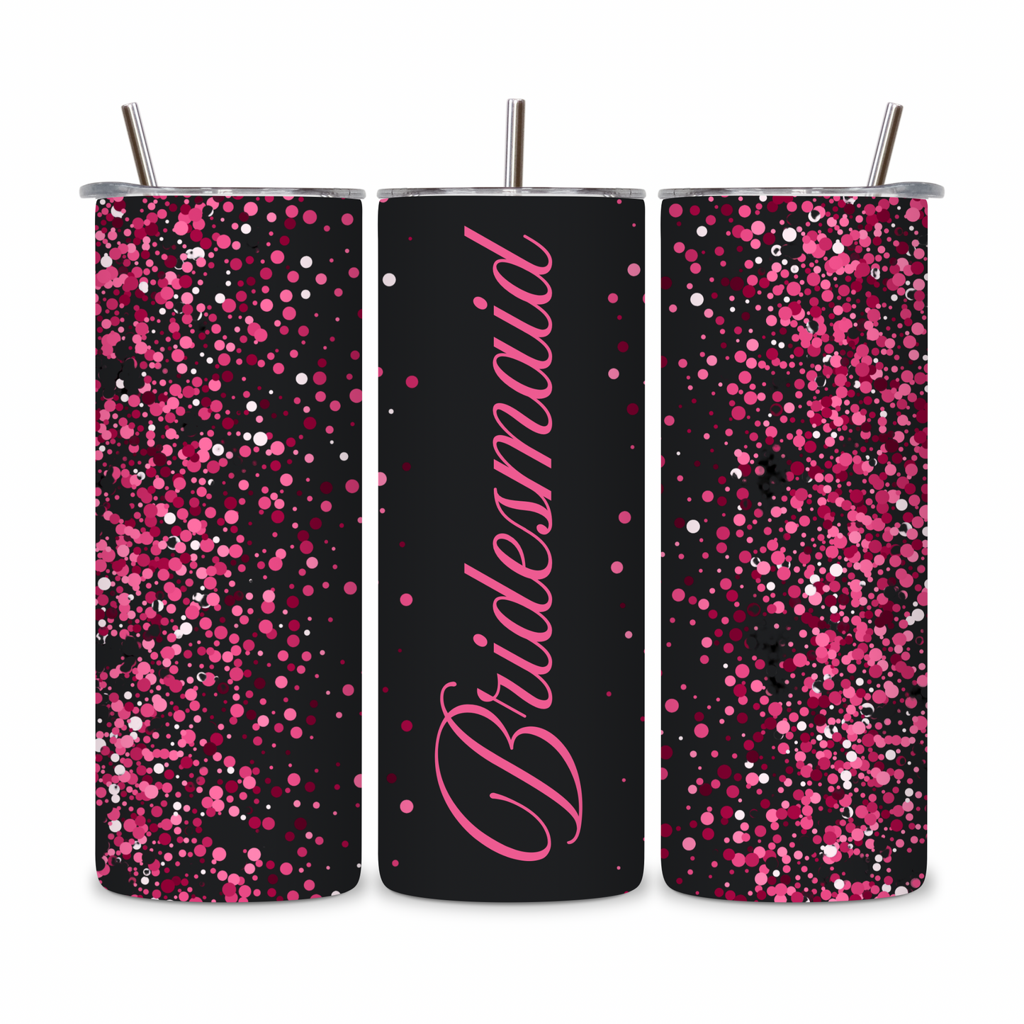 20 OZ Floral Bridesmaid Stainless Steel Tumblers