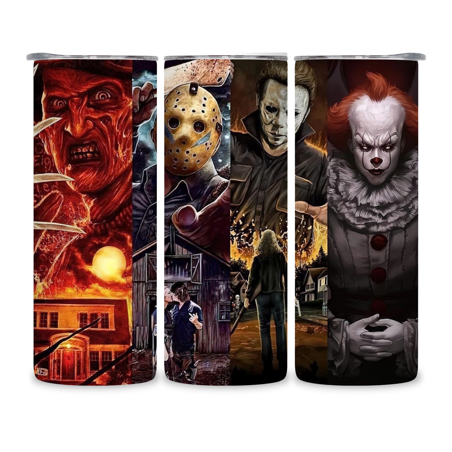 20 OZ Horror Characters Stainless Steel Tumblers