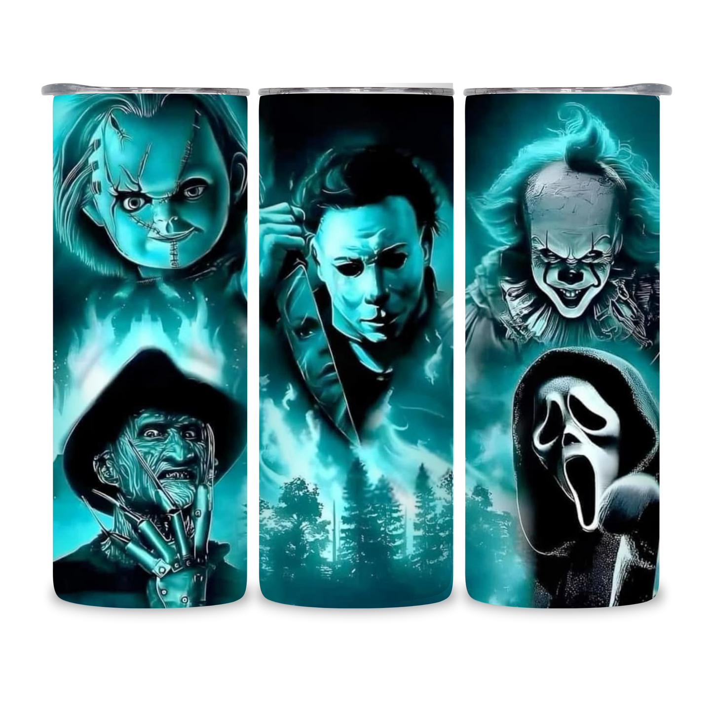 20 OZ Horror Characters Stainless Steel Tumblers