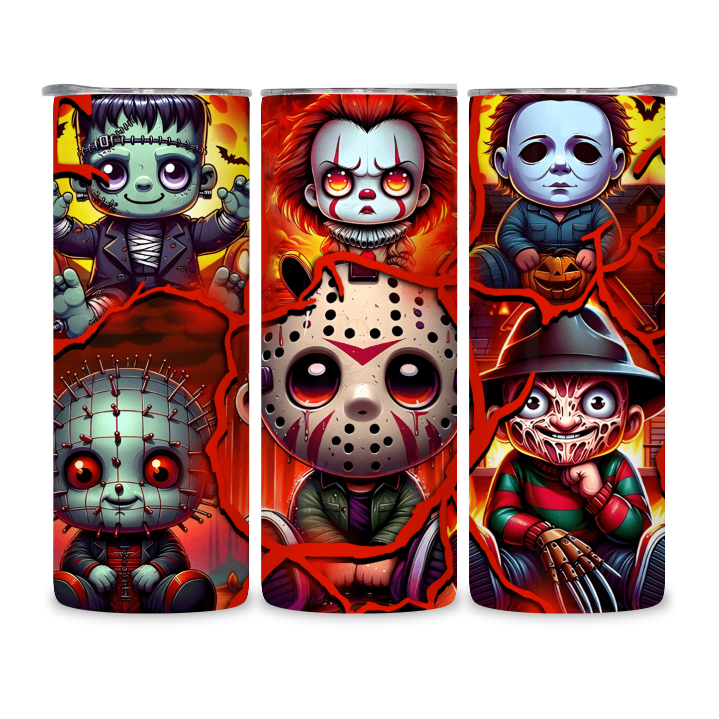 20 OZ Horror Characters Stainless Steel Tumblers