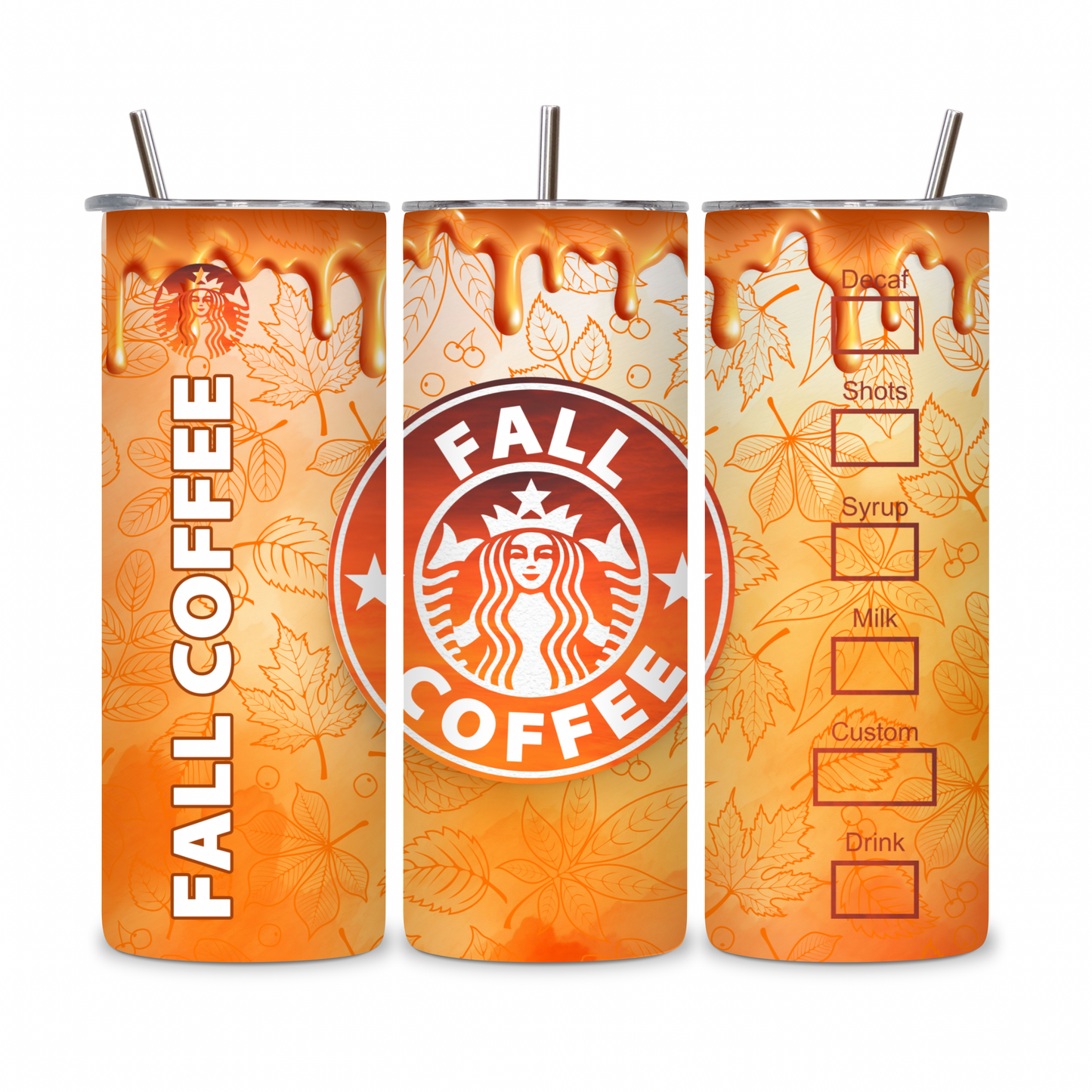 20 OZ Fall Stainless Steel Tumblers