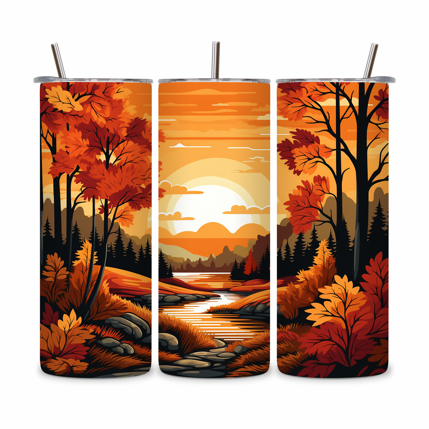 20 OZ Fall Stainless Steel Tumblers