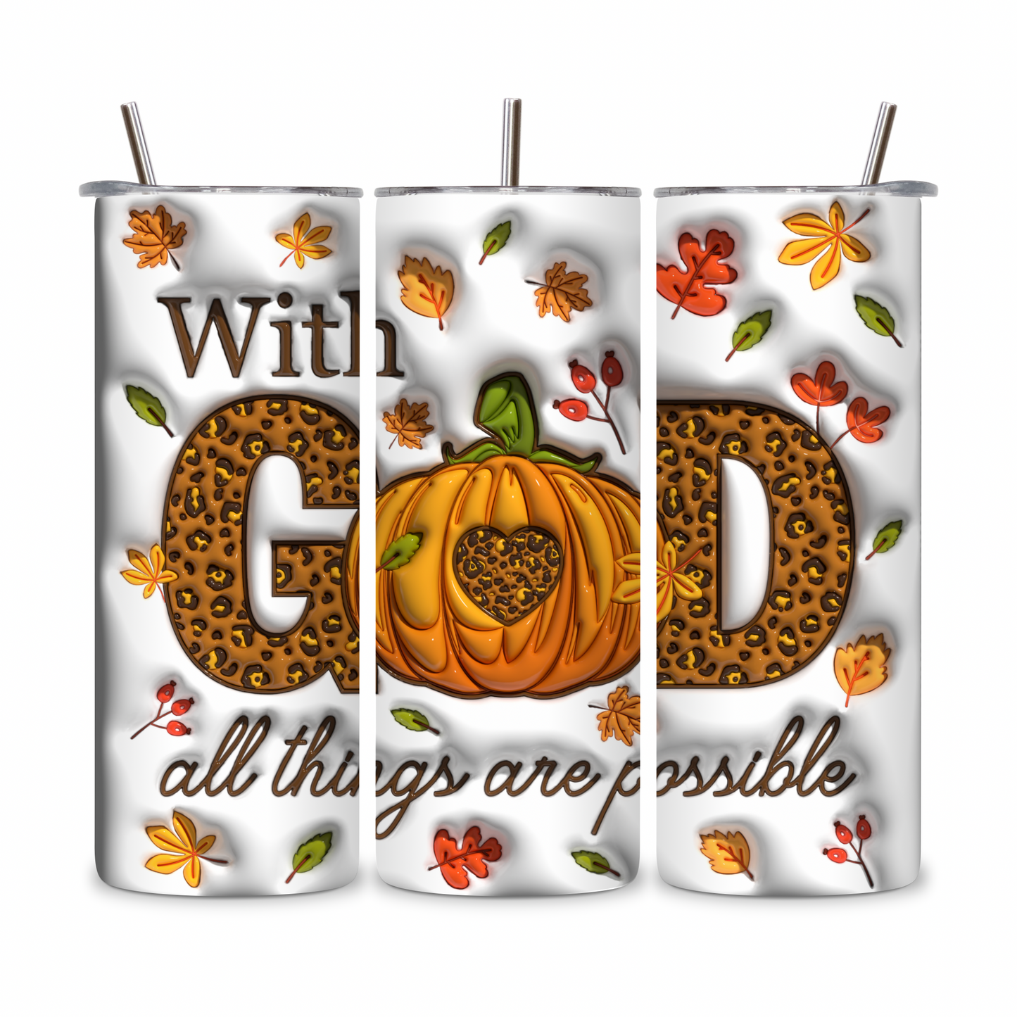 20 OZ Fall Stainless Steel Tumblers