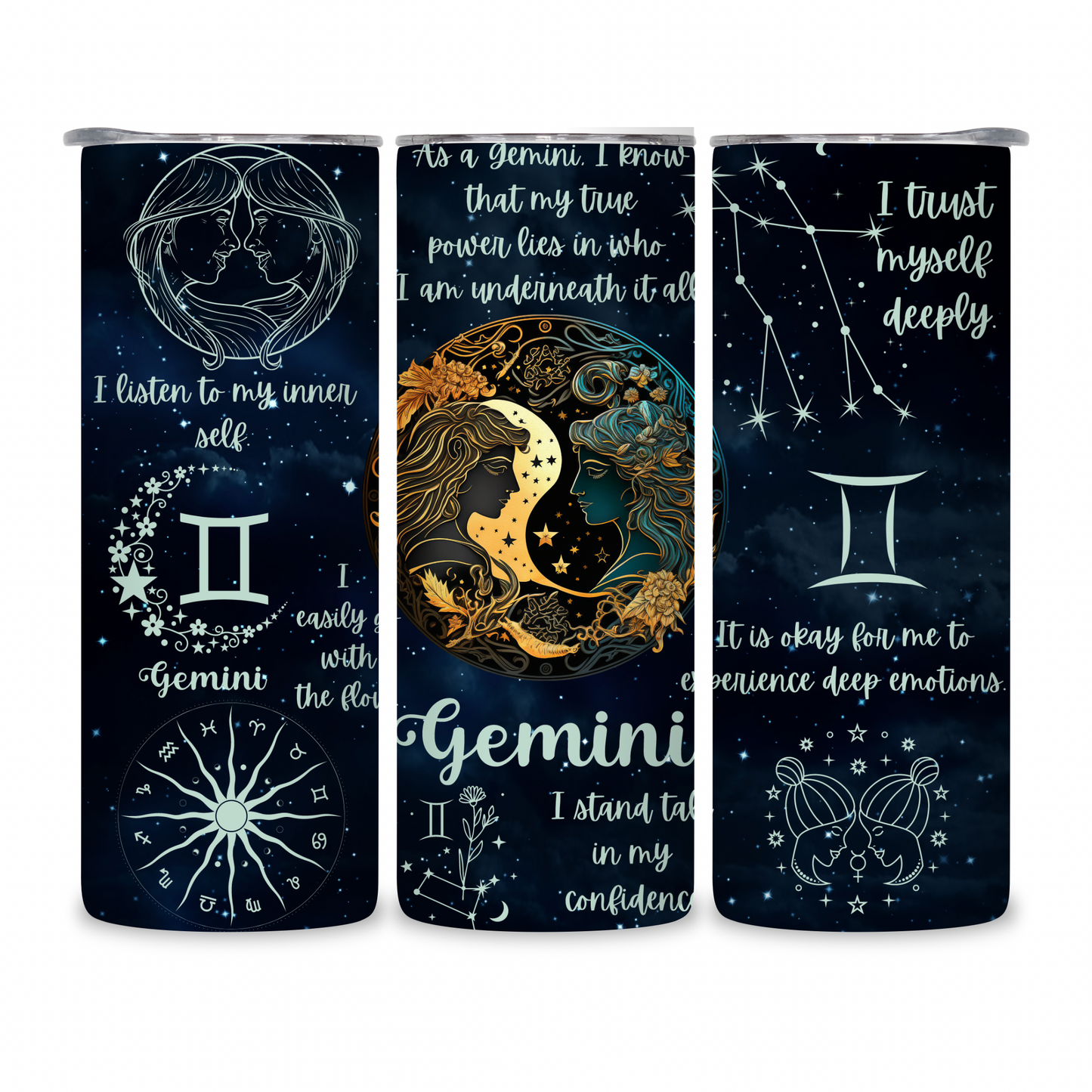 20 OZ Zodiac Affirmations Stainless Steel Tumblers