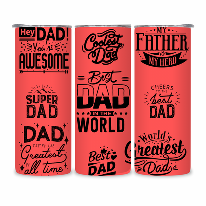 20 OZ Dad Stainless Steel Tumblers