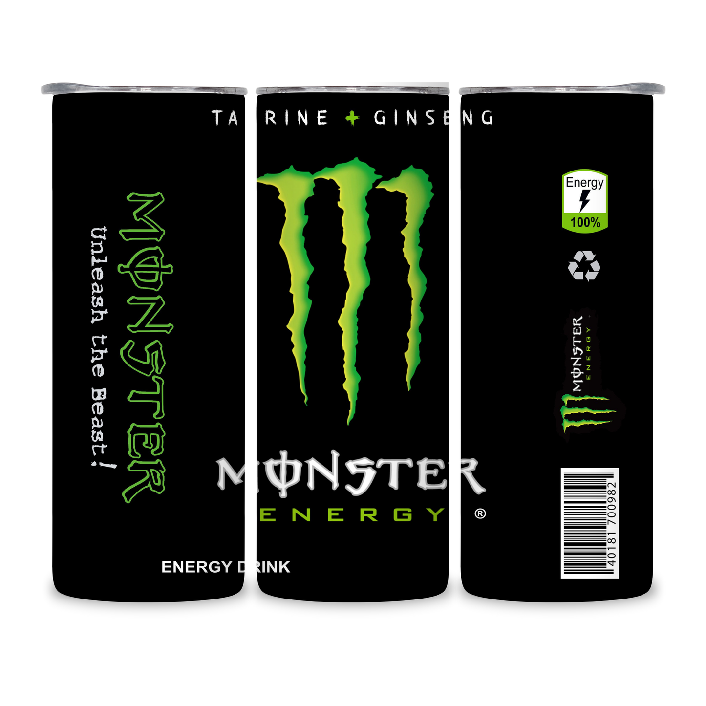 20 OZ Energy Drinks Stainless Steel Tumblers