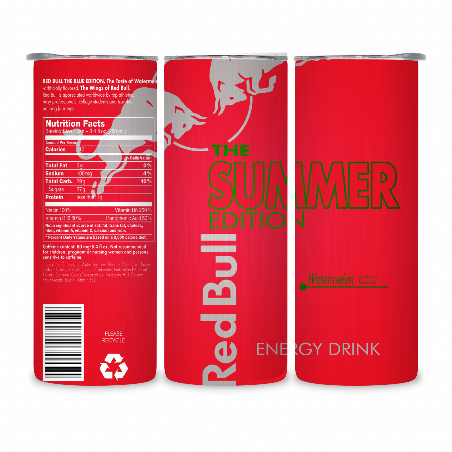20 OZ Energy Drinks Stainless Steel Tumblers