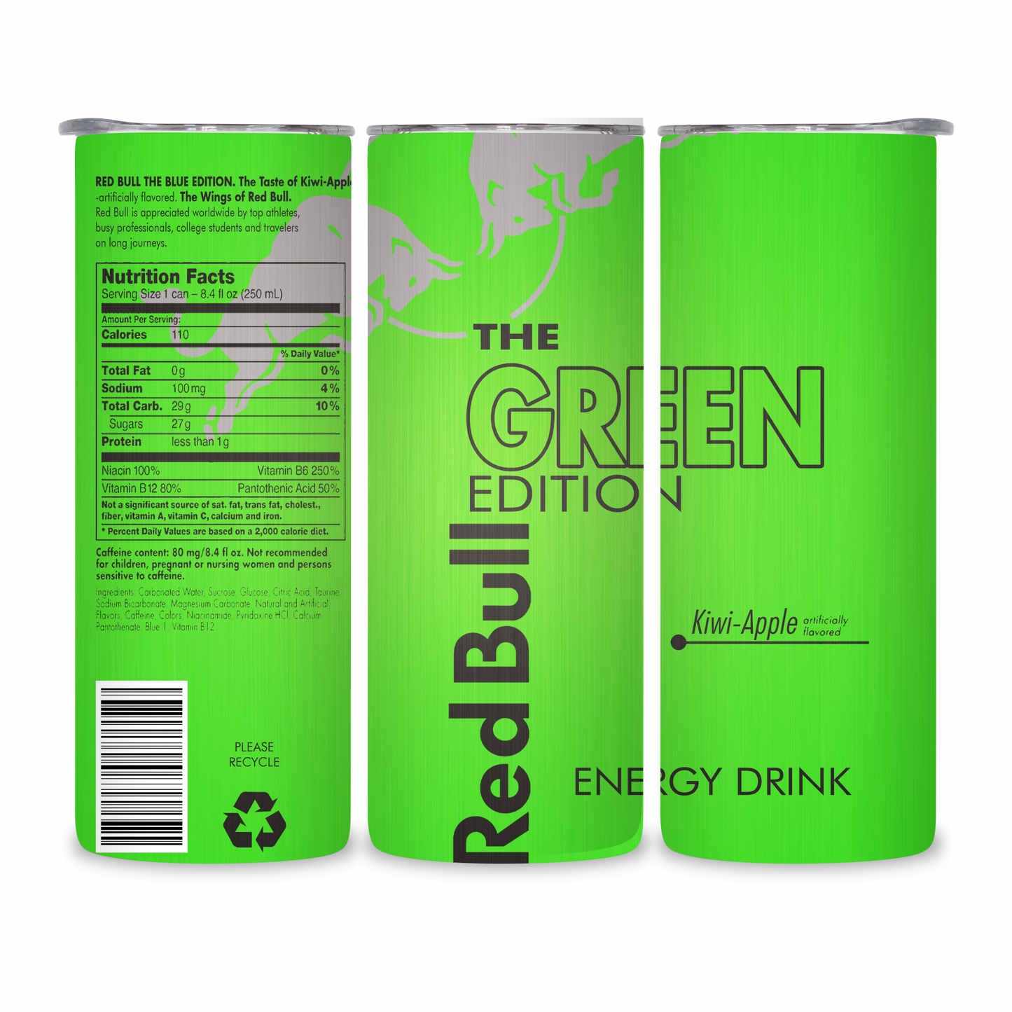 20 OZ Energy Drinks Stainless Steel Tumblers
