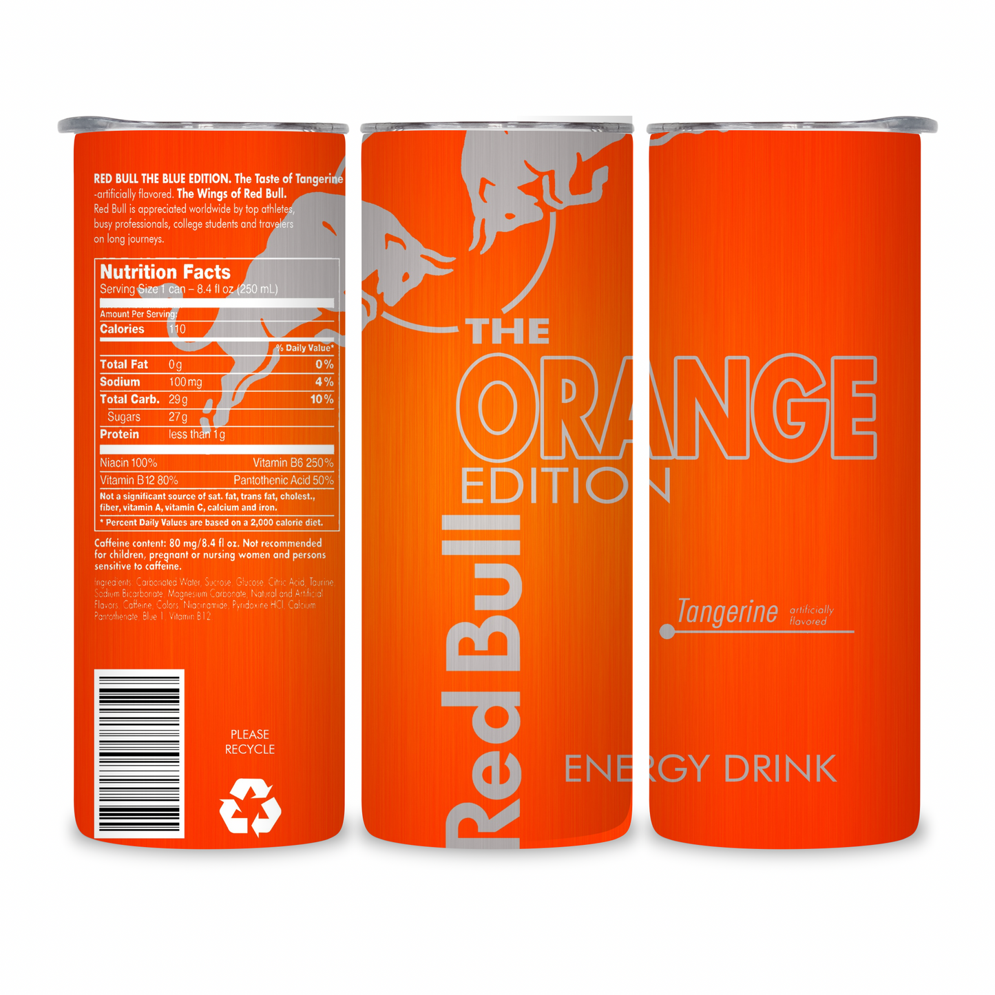 20 OZ Energy Drinks Stainless Steel Tumblers