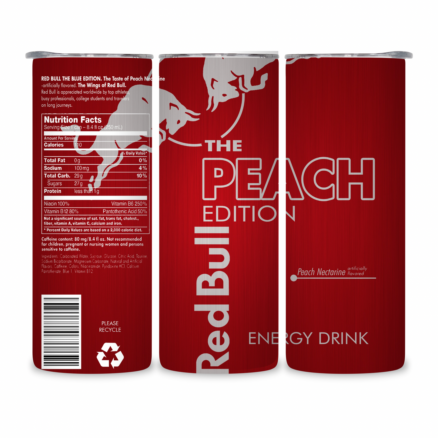 20 OZ Energy Drinks Stainless Steel Tumblers