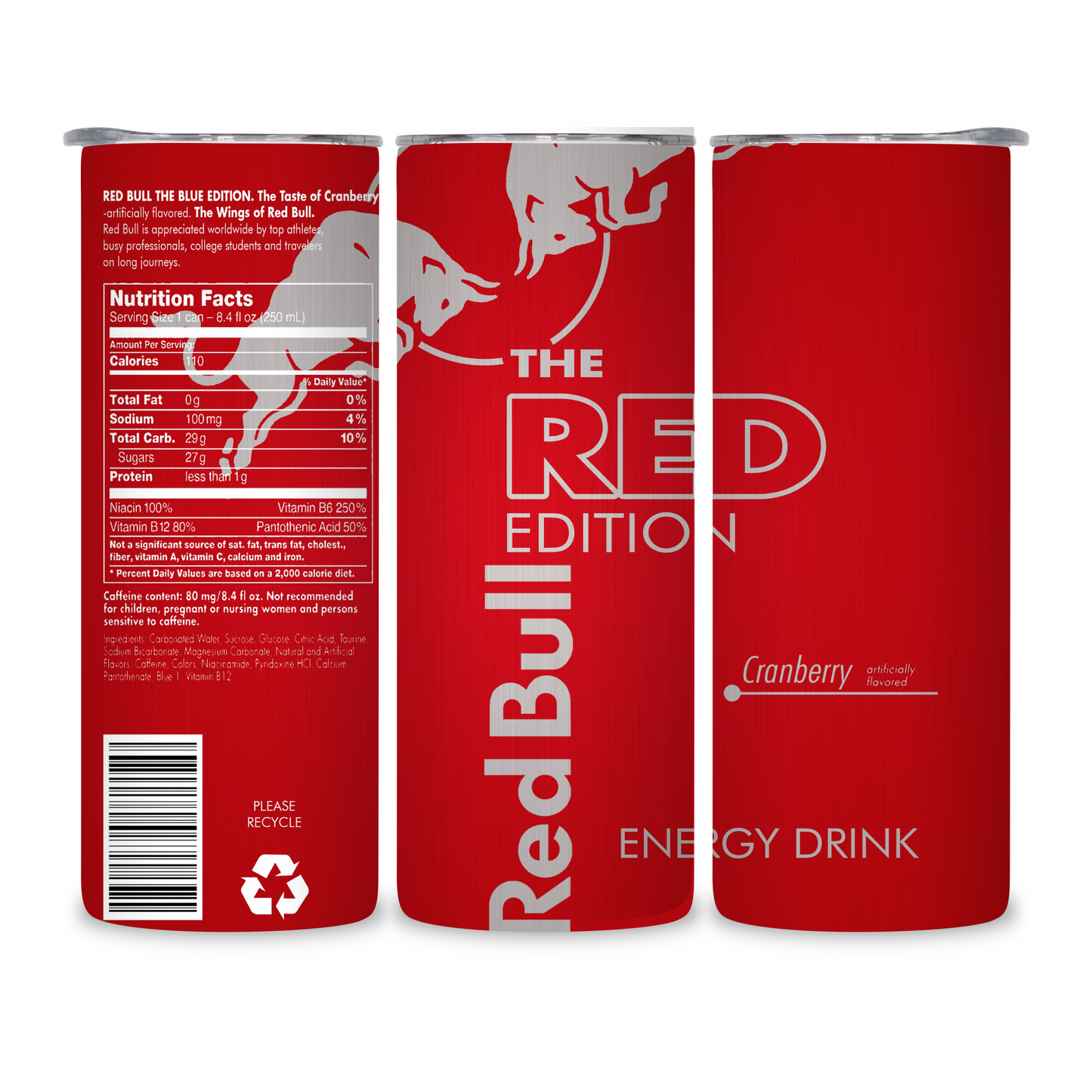 20 OZ Energy Drinks Stainless Steel Tumblers