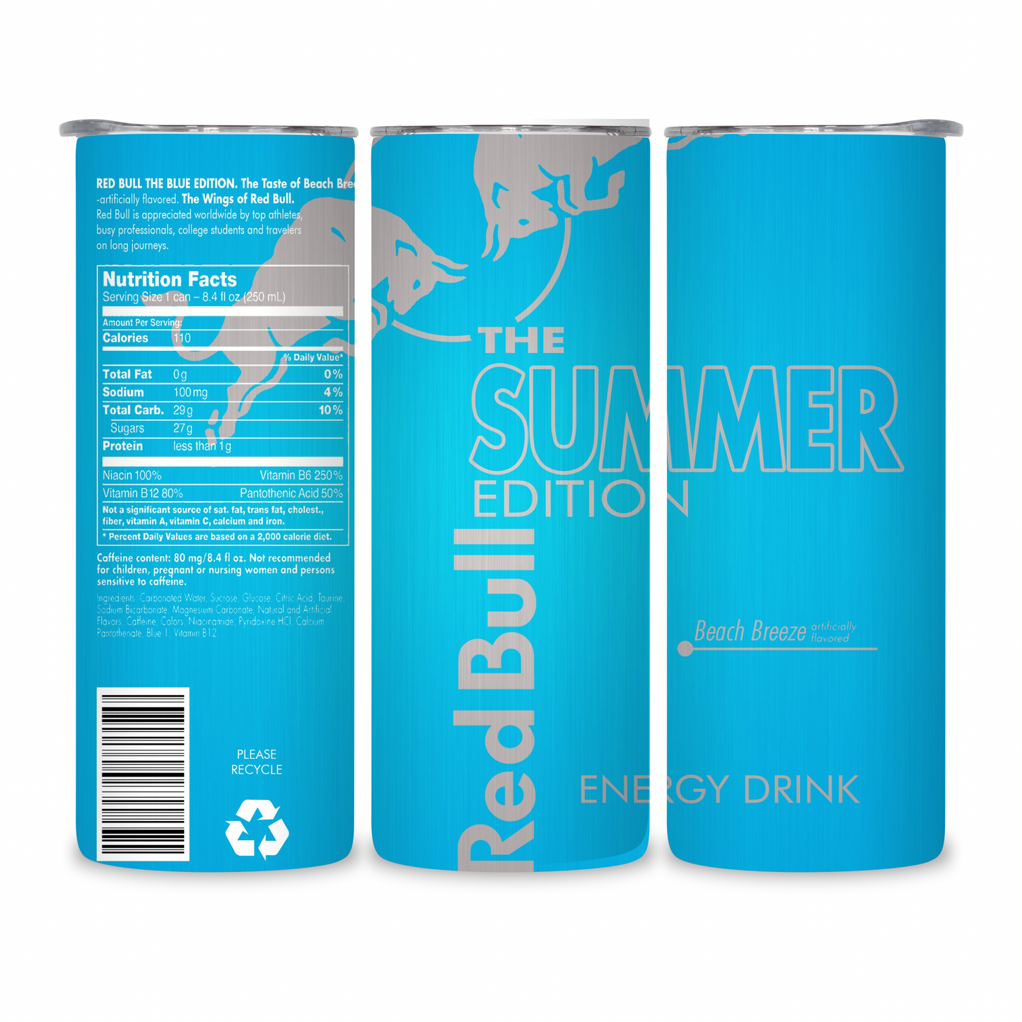 20 OZ Energy Drinks Stainless Steel Tumblers
