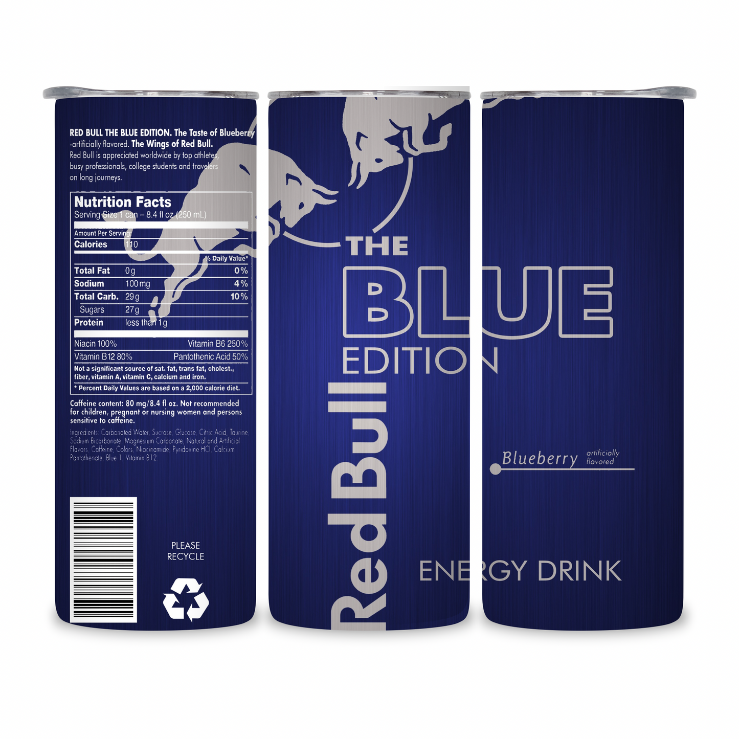 20 OZ Energy Drinks Stainless Steel Tumblers