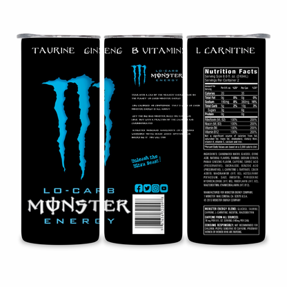 20 OZ Energy Drinks Stainless Steel Tumblers