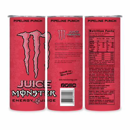 20 OZ Energy Drinks Stainless Steel Tumblers